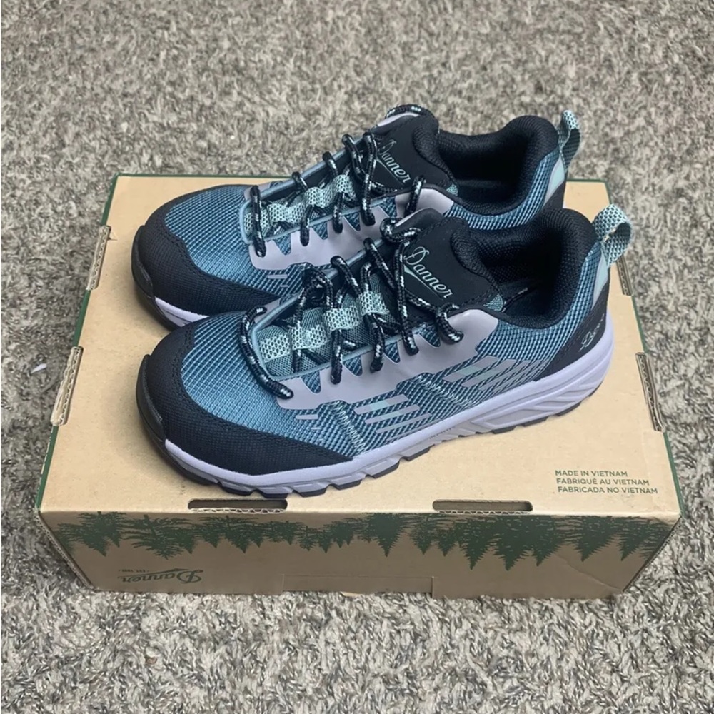 NWT Women’s Danner Run Time 3” Teal NMT Safety Toed Work Shoes Sz‎ 5 - Picture 2 of 8